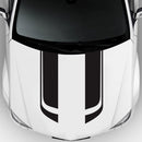 D-711 Stripe Pattern Car Modified Hood Decorative Sticker(Black)