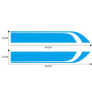 D-711 Stripe Pattern Car Modified Hood Decorative Sticker(Blue)