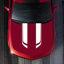 D-711 Stripe Pattern Car Modified Hood Decorative Sticker(White)