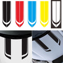 D-711 Stripe Pattern Car Modified Hood Decorative Sticker(Blue)