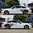 2 PCS/Set D-719 Flame Hot Wheel Pattern Car Modified Decorative Sticker(Black)