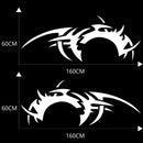 2 PCS/Set D-719 Flame Hot Wheel Pattern Car Modified Decorative Sticker(White)