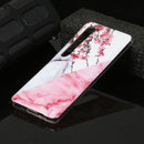 For Xiaomi Mi 10 Marble Pattern Soft TPU Protective Case(Plum Blossom)