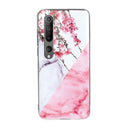 For Xiaomi Mi 10 Marble Pattern Soft TPU Protective Case(Plum Blossom)