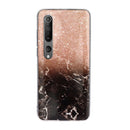 For Xiaomi Mi 10 Marble Pattern Soft TPU Protective Case(Rose Gold Black)