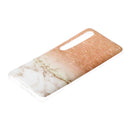For Xiaomi Mi 10 Marble Pattern Soft TPU Protective Case(Rose Gold White)