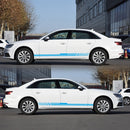 D-730 Stripe Pattern Car Modified Decorative Sticker(Blue)