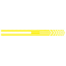 D-730 Stripe Pattern Car Modified Decorative Sticker(Yellow)