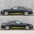 D-730 Stripe Pattern Car Modified Decorative Sticker(Yellow)