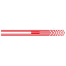 D-730 Stripe Pattern Car Modified Decorative Sticker(Red)