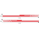 D-730 Stripe Pattern Car Modified Decorative Sticker(Red)