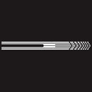 D-730 Stripe Pattern Car Modified Decorative Sticker(White)