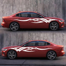 2 PCS/Set D-731 Totem Pattern Car Modified Decorative Sticker(White)