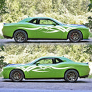 2 PCS/Set D-731 Totem Pattern Car Modified Decorative Sticker(White)