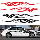 2 PCS/Set D-731 Totem Pattern Car Modified Decorative Sticker(White)
