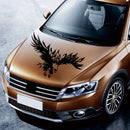 D-733 Eagle Pattern Car Modified Hood Decorative Sticker(Black)