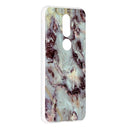 For Nokia 7.1 Marble Pattern Soft TPU Protective Case(Gray)