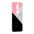 For Nokia 7.1 Marble Pattern Soft TPU Protective Case(Tricolor)