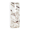 For Nokia 7.1 Marble Pattern Soft TPU Protective Case(White)