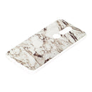 For Nokia 7.1 Marble Pattern Soft TPU Protective Case(White)