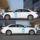 2 PCS/Set D-739 Skull Pattern Car Modified Decorative Sticker(Blue)