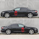 2 PCS/Set D-739 Skull Pattern Car Modified Decorative Sticker(Red)