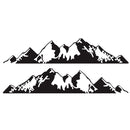 2 PCS/Set D-750 Mountain Pattern Car Modified Decorative Sticker(Black)