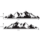 2 PCS/Set D-750 Mountain Pattern Car Modified Decorative Sticker(Black)