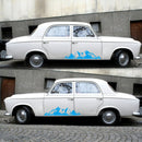 2 PCS/Set D-750 Mountain Pattern Car Modified Decorative Sticker(Blue)