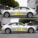 2 PCS/Set D-750 Mountain Pattern Car Modified Decorative Sticker(Yellow)