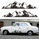 2 PCS/Set D-750 Mountain Pattern Car Modified Decorative Sticker(White)