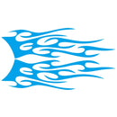 2 PCS/Set D-751 Flame Pattern Car Modified Decorative Sticker(Blue)