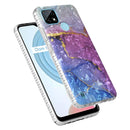 For Realme C21 2.0mm Airbag Shockproof TPU Phone Case(Blue Purple Marble)