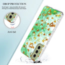 For Samsung Galaxy S21 FE 5G 2.0mm Airbag Shockproof TPU Phone Case(Gold Heart)