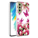 For Samsung Galaxy S21 FE 5G 2.0mm Airbag Shockproof TPU Phone Case(Dancing Butterflies)