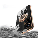 For vivo X70 Pro 6D Plating Astronaut Ring Kickstand Phone Case(Light Purple)
