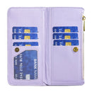 For Samsung Galaxy S21 Ultra 5G Diamond Lattice Zipper Wallet Leather Flip Phone Case(Purple)
