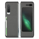 For Galaxy Fold / W2020 Shockproof Full Coverage Litchi Texture Leather Case with Card Slot(Grey)