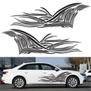 2 PCS/Set D-752 Lines Pattern Car Modified Decorative Sticker(Black)