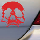D-774 Evil Skull Pattern Car Modified Decorative Sticker(Red)