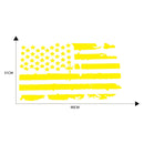 D-778 American Flag Pattern Car Modified Decorative Sticker(Yellow)