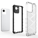 For OPPO Realme C30 Shockproof Honeycomb PC + TPU Protective Case(Red)