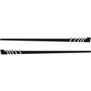 2 PCS/Set D-854 Stripe Pattern Car Modified Decorative Sticker(Black)