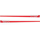 2 PCS/Set D-854 Stripe Pattern Car Modified Decorative Sticker(Red)