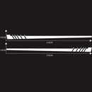 2 PCS/Set D-854 Stripe Pattern Car Modified Decorative Sticker(White)