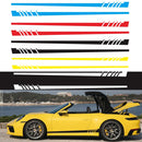 2 PCS/Set D-854 Stripe Pattern Car Modified Decorative Sticker(Black)
