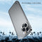 For iPhone 14 Pro Max Metal Frame Frosted PC Shockproof Phone Case (Silver)
