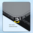 For iPhone 14 Pro Max Metal Frame Frosted PC Shockproof Phone Case (Silver)
