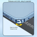For iPhone 14 Pro Max Metal Frame Frosted PC Shockproof MagSafe Case (Black)