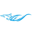 D-905 Animal Pattern Car Modified Decorative Sticker(Blue)